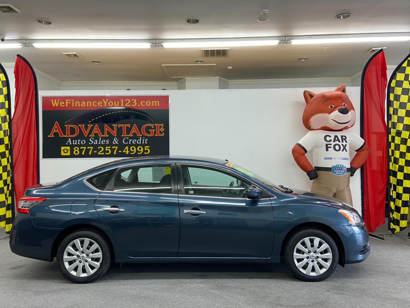 2014 BLUE Nissan Sentra (3N1AB7AP7EY) , located at 533 S West End Blvd., Quakertown, PA, 18951, (877) 257-4995, 40.343994, -75.303604 - Photo#0